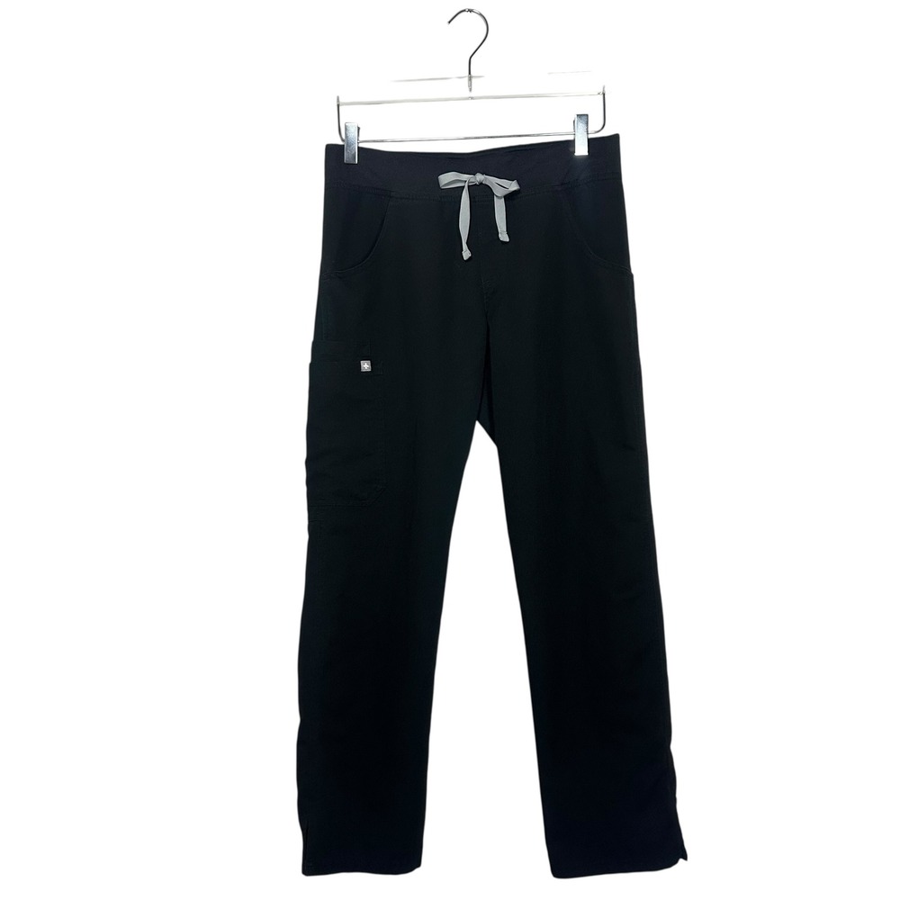 FIGS Kade Cargo Scrub Pants Black Women's Size Small Petite T21004P